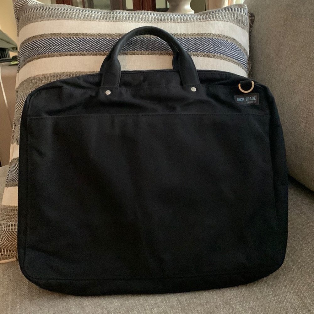 ✨JACK SPADE Green Street Canvas Laptop Bag & Card Holder